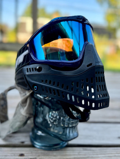 JT Proflex Blue Ice Frames Flourite Prism Lens Oil Slick Hardware FX Strap Mask