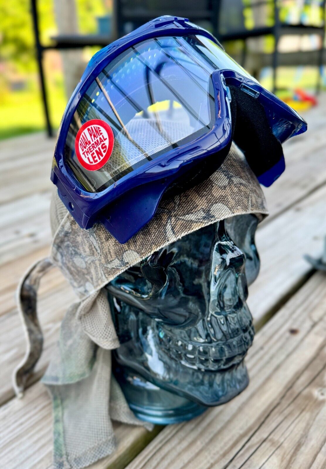 JT Proflex LE ICE Blue Paintball Goggle Frames GI Clear Lens