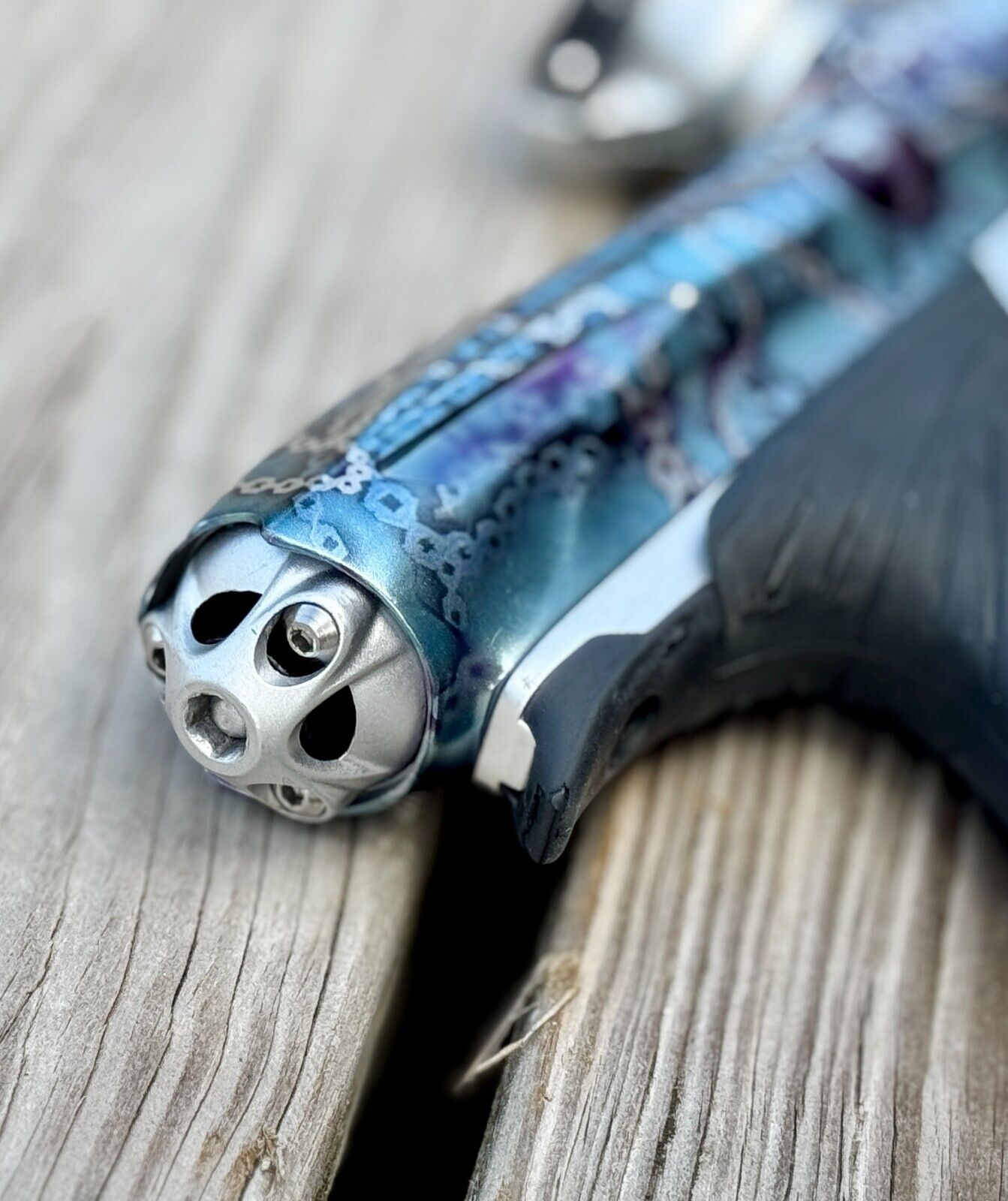 Rare LE Tampa Bay Damage Blue Silver Dye NT 10 Paintball Marker Gun NXL 10.2bps