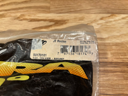 NOS Rare OG JT Proflex Burgundy Visor