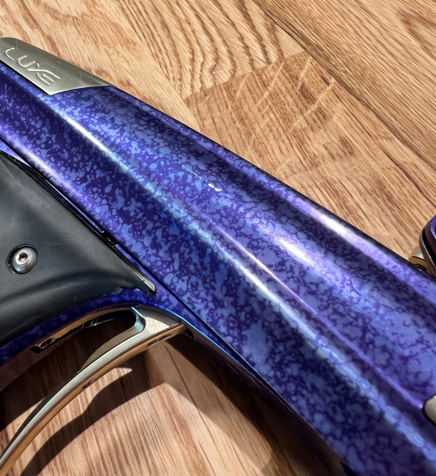 Pre-Owned Purple Acid Wash w/ Gold Parts Luxe ICE w/ Encore Bolt